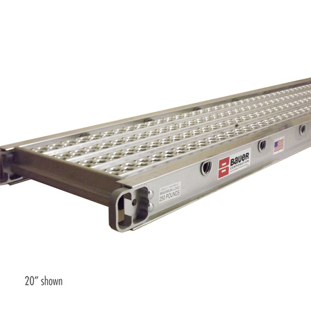 BAUER LADDER 8' x 14" 1-Man Aluminum Plank (202 Series) - 250 lb. Rated 20230